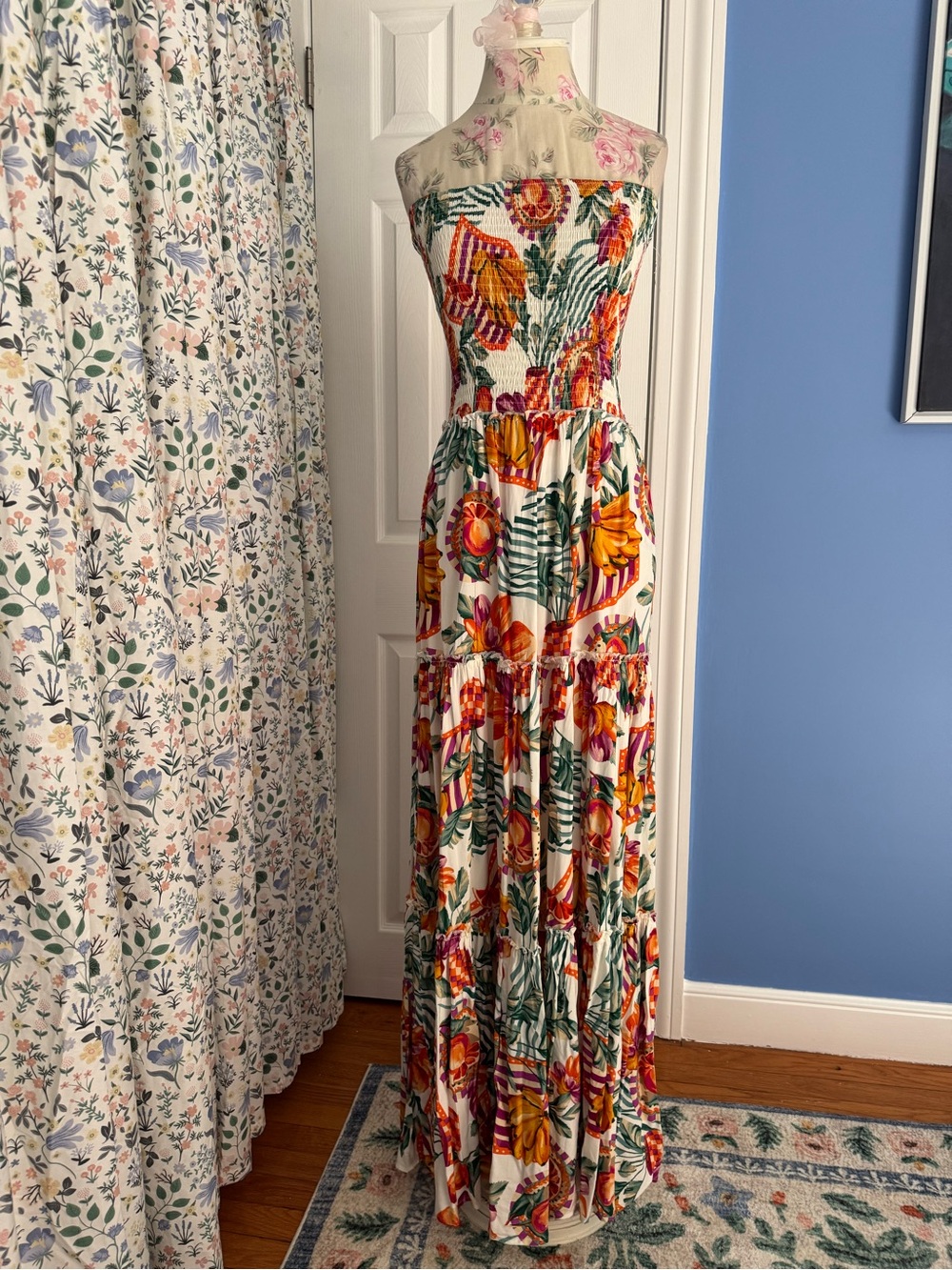 Anthropologie “Abel the Label” Strapless Maxi Dress